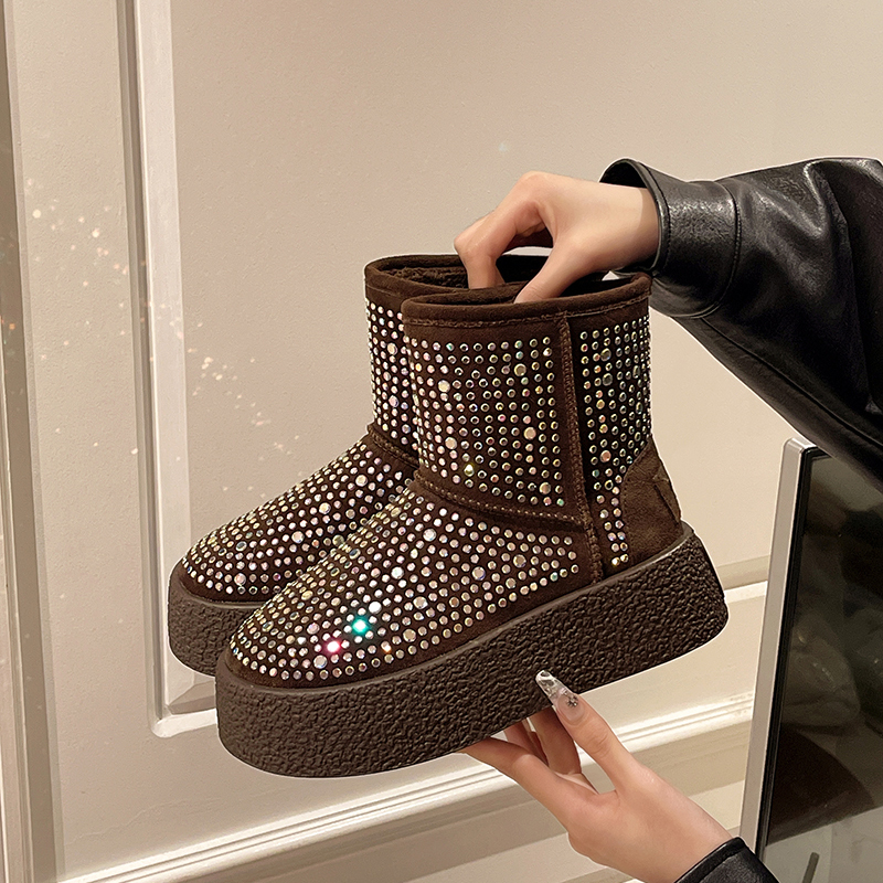 Women Fashion Youtube - Fashionable Starry Sky Water Diamond Snow