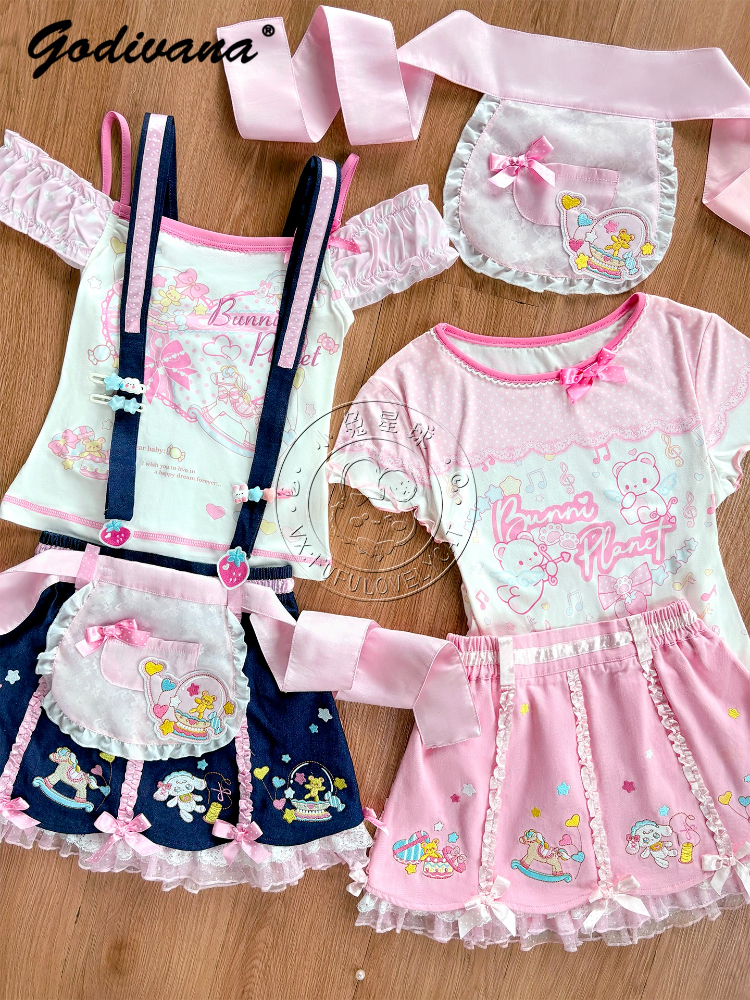 Ruched Dress Mini - Lolita Daughters Clothes Cute Printed Strapless