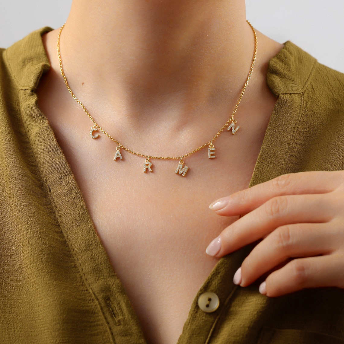 Women Fashion Names - Custom Personalized Name Necklace for Women,