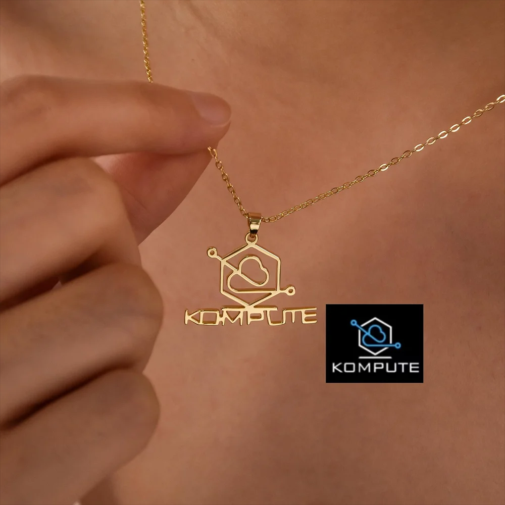 Women Fashion Names - Custom Company Logo Necklace Personalized Cut