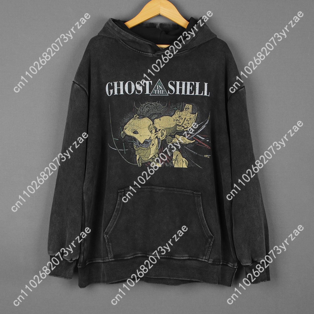 Women'S Fashion Hoodies - Ghost In The Shell Retro Wash