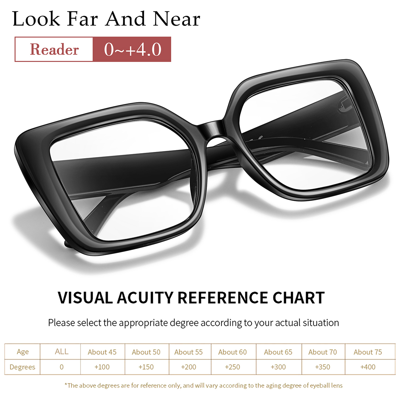 Women'S Fashion Magazines - Large-Rrame Reading Glasses Casual square for