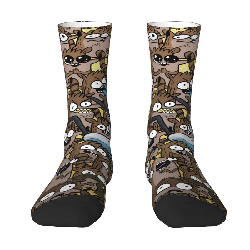 Women Fashion Youtube - Custom R-Regular Show Dress Socks Men