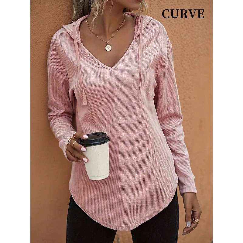 Women'S Fashion Hoodies - Plus Size 1XL-5XL New Women's V-neck