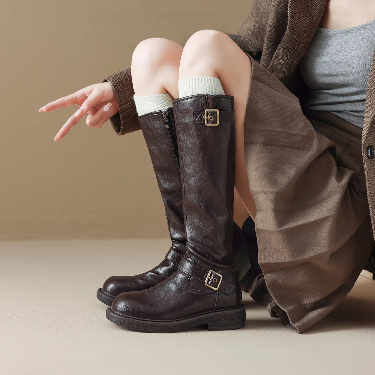 Women Fashion Youtube - Women's boots 2026 new round toe