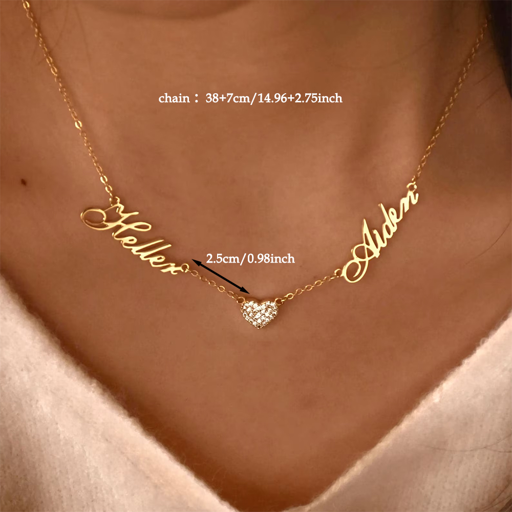 Custom Two Name Necklace For W – обзор и цена Women Fashion Names