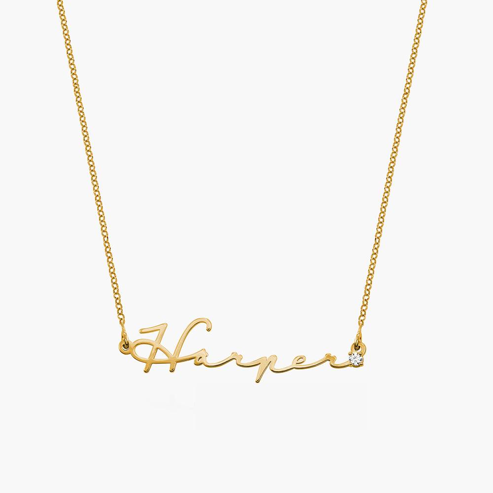 NAME NECKLACE WITH DIAMOND - G – обзор и цена Women Fashion Names