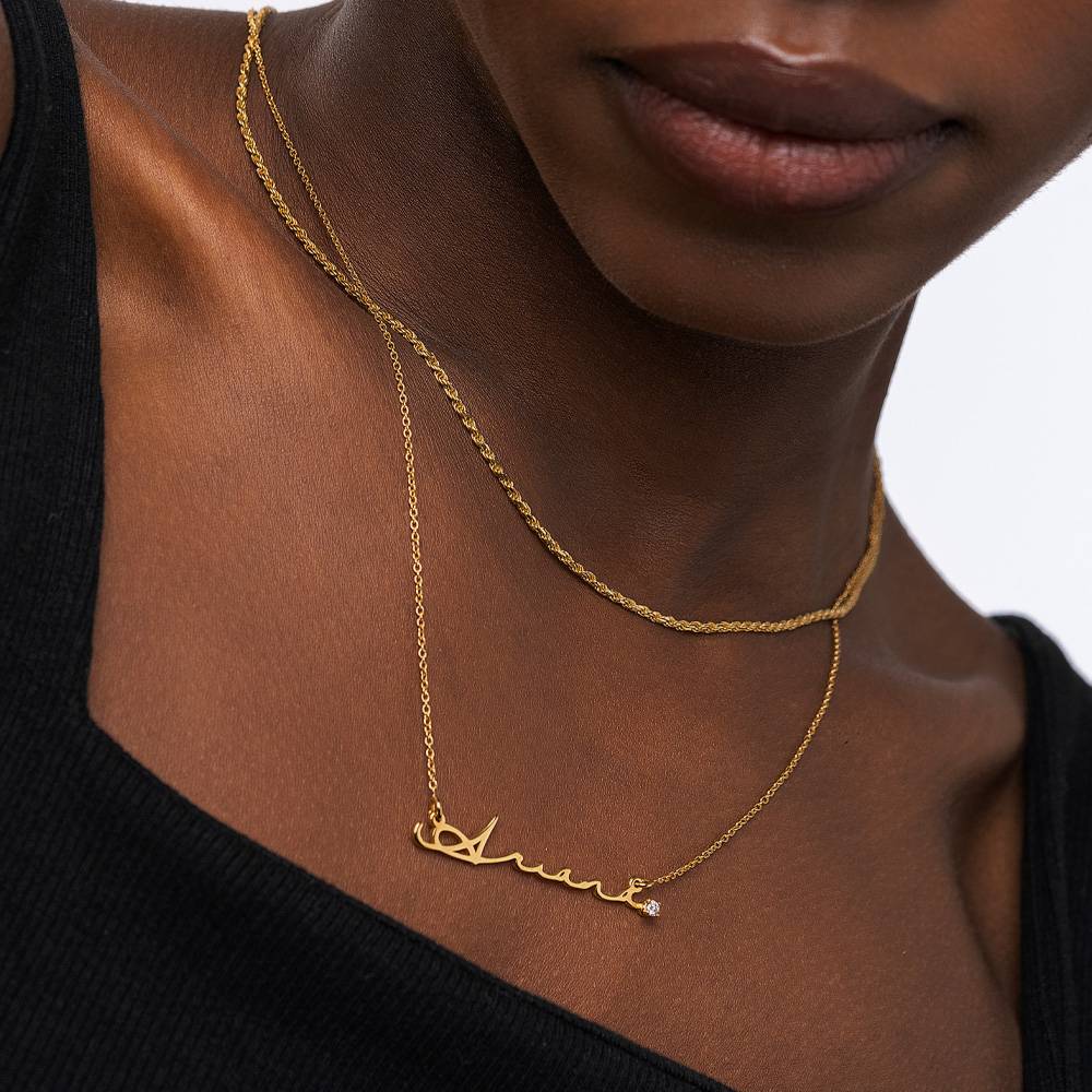 NAME NECKLACE WITH DIAMOND - G – обзор и цена Women Fashion Names