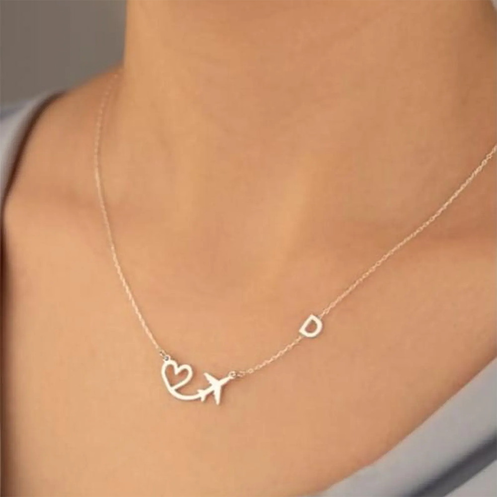 Personalized Heart Airplane In – обзор и цена Women Fashion Names