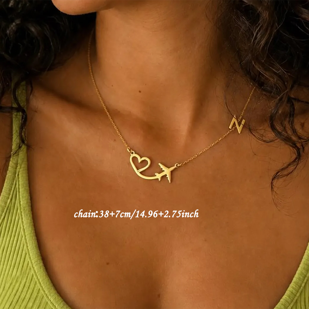 Personalized Heart Airplane In – обзор и цена Women Fashion Names