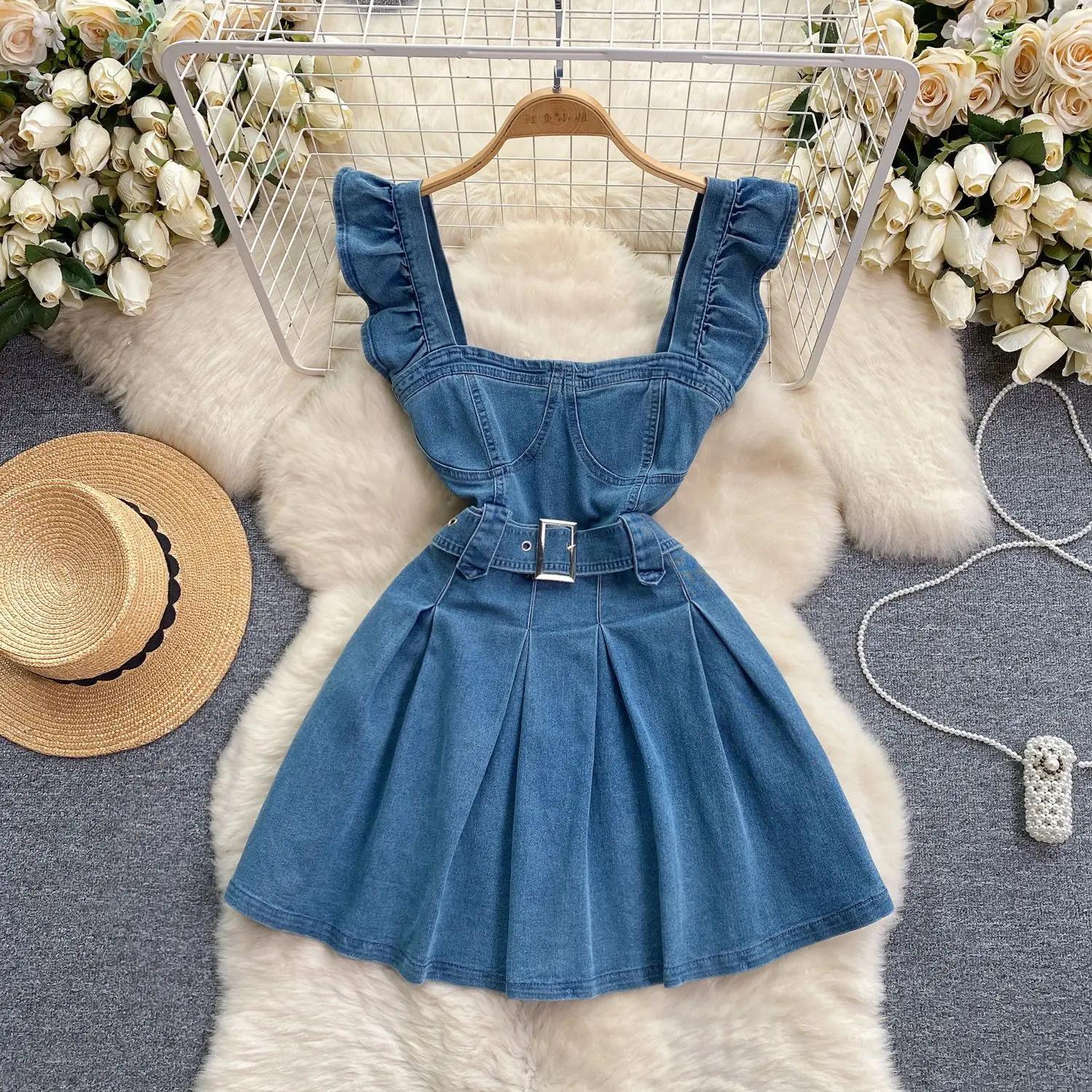 Korean Version of The College  – обзор и цена Ruched Dress Mini