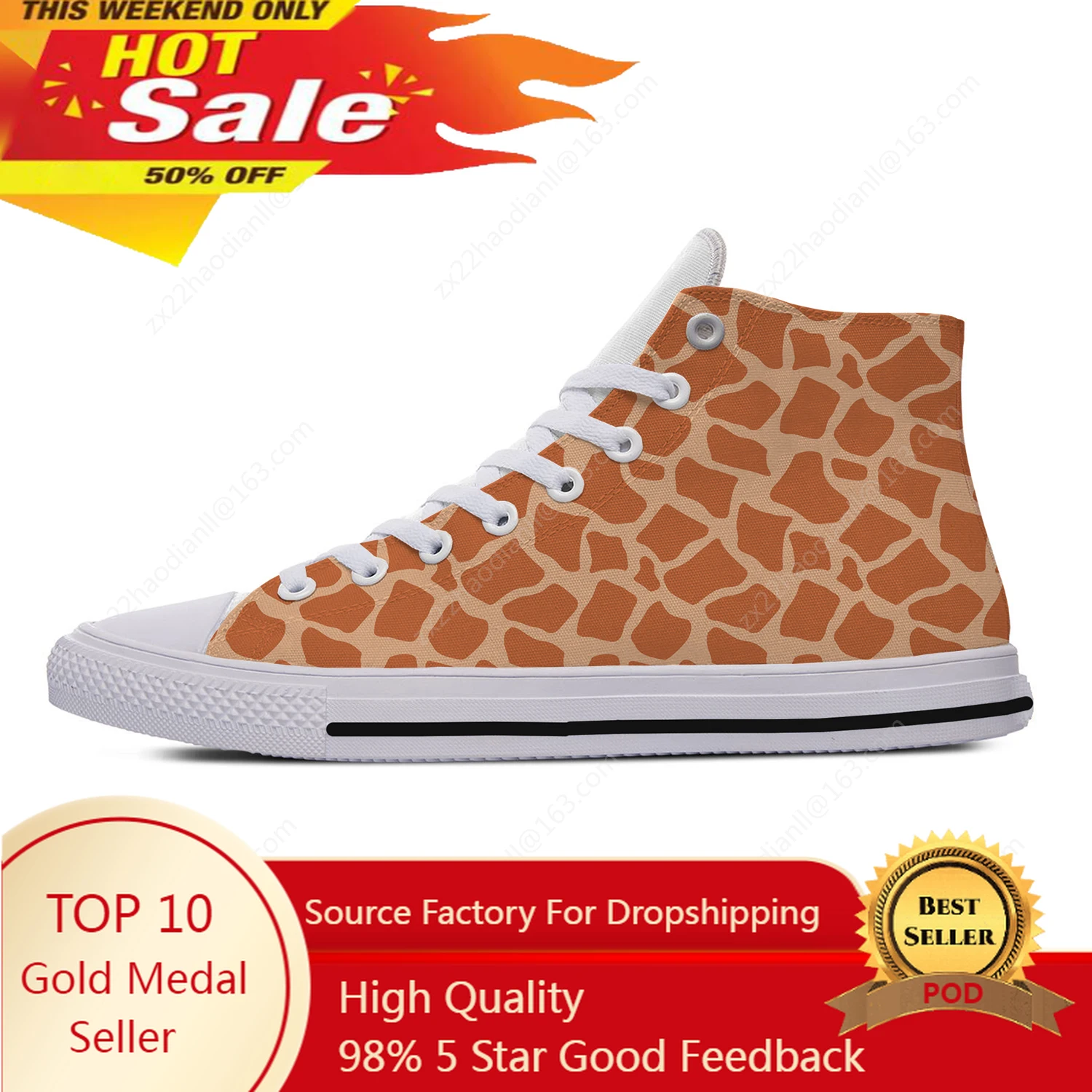 Giraffe Animal High Top Sneake – обзор и цена Women'S Fashion Running Shoes