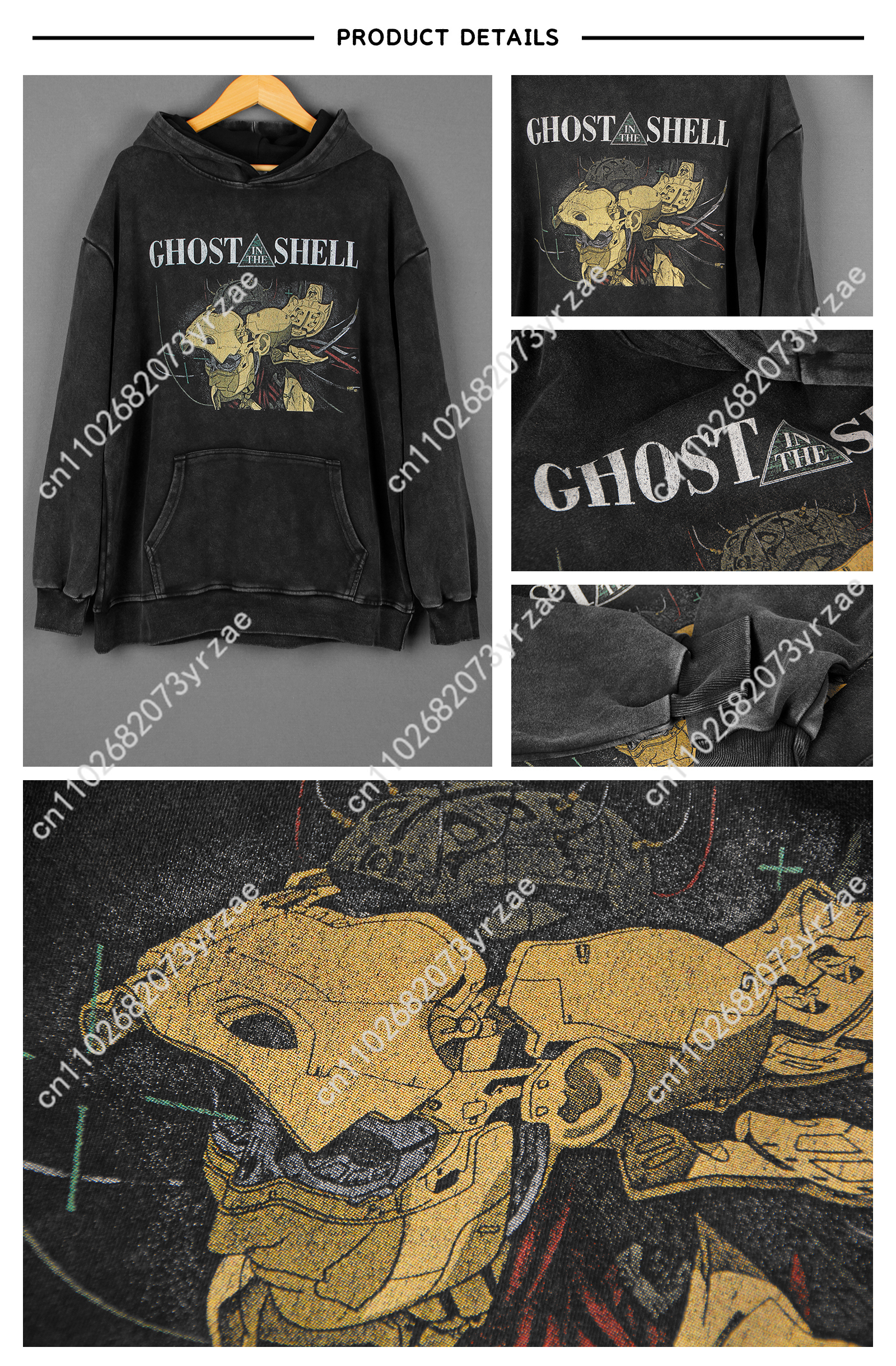 Ghost In The Shell Retro Wash  – обзор и цена Women'S Fashion Hoodies