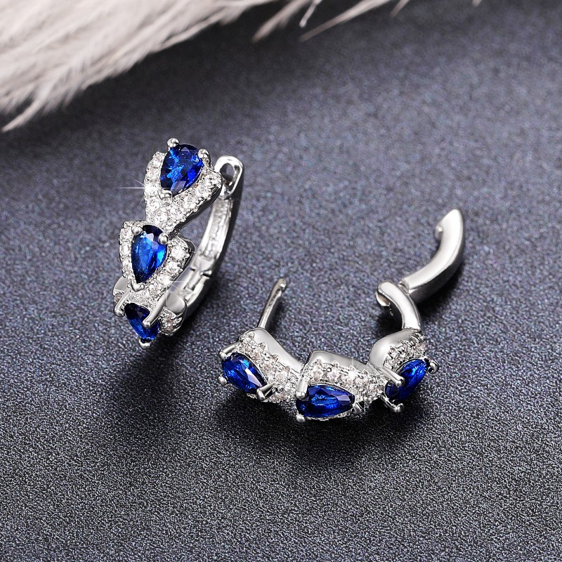 New Klein Blue Zircon Hoop Ear – обзор и цена Women'S Fashion Magazines