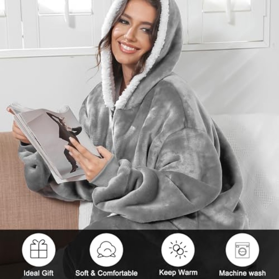 Oversized Wearab Blanket Hoodi – обзор и цена Hoodie Women Oversized