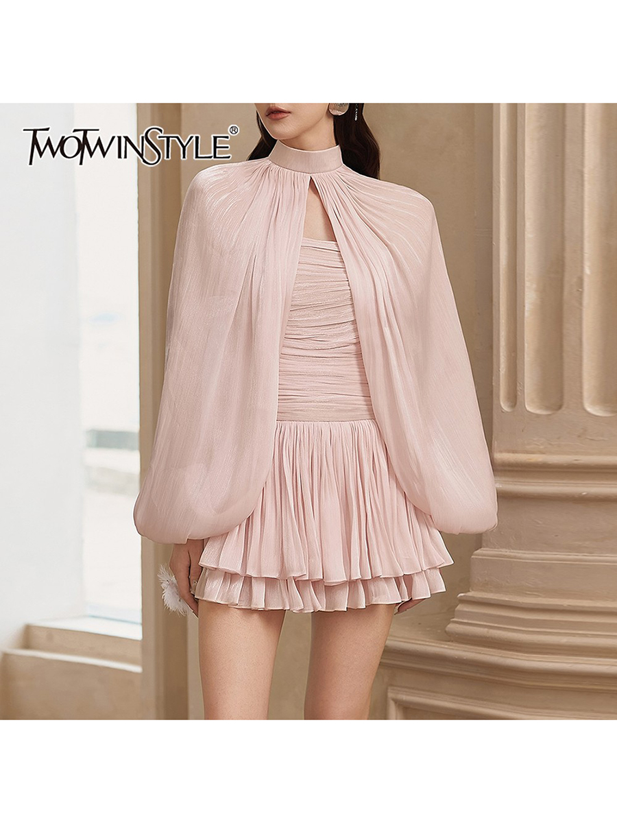 TWOTWINSTYLE Sweet Spliced Shi – обзор и цена Ruched Dress Mini
