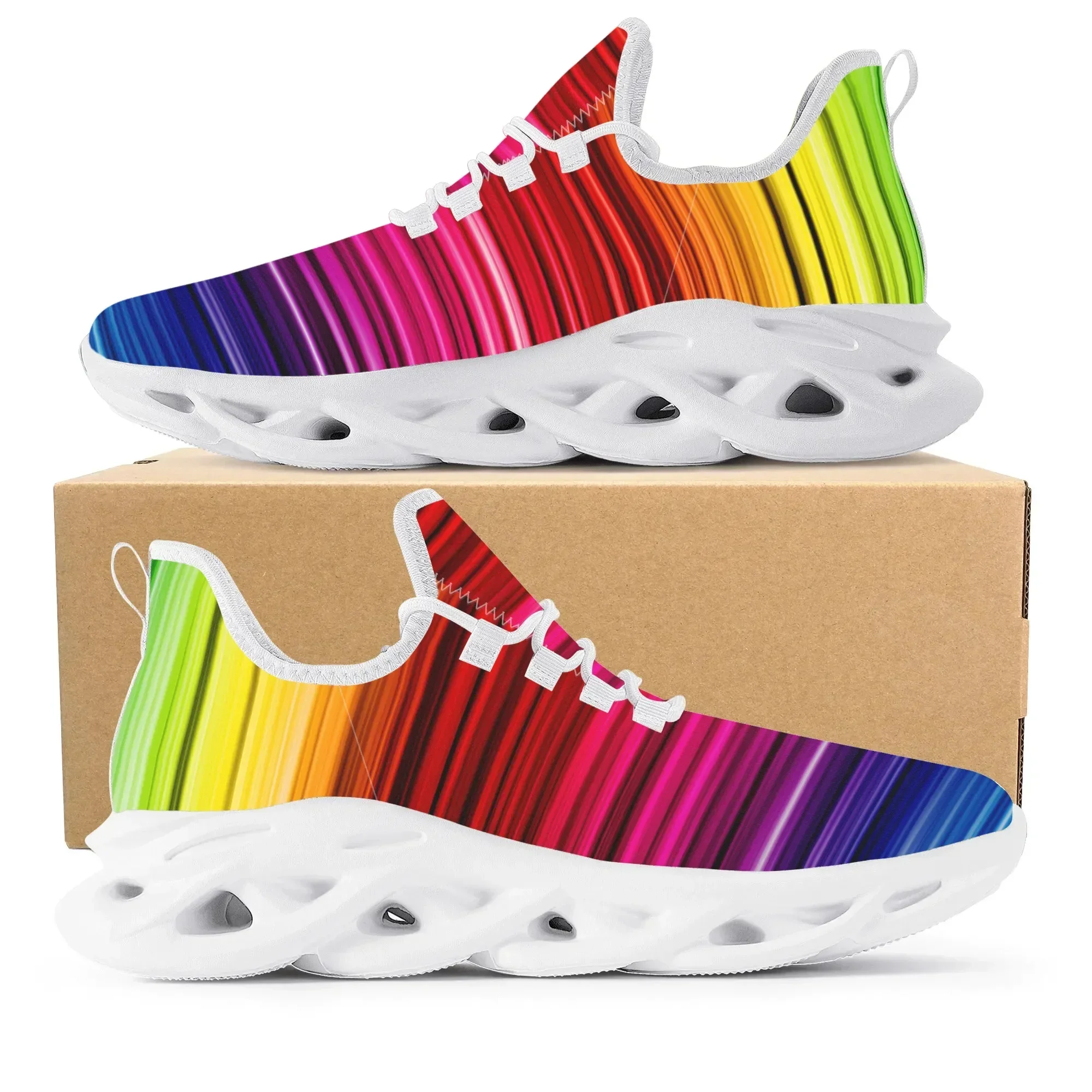 Colorful Rainbow Design Fashio – обзор и цена Women'S Fashion Running Shoes