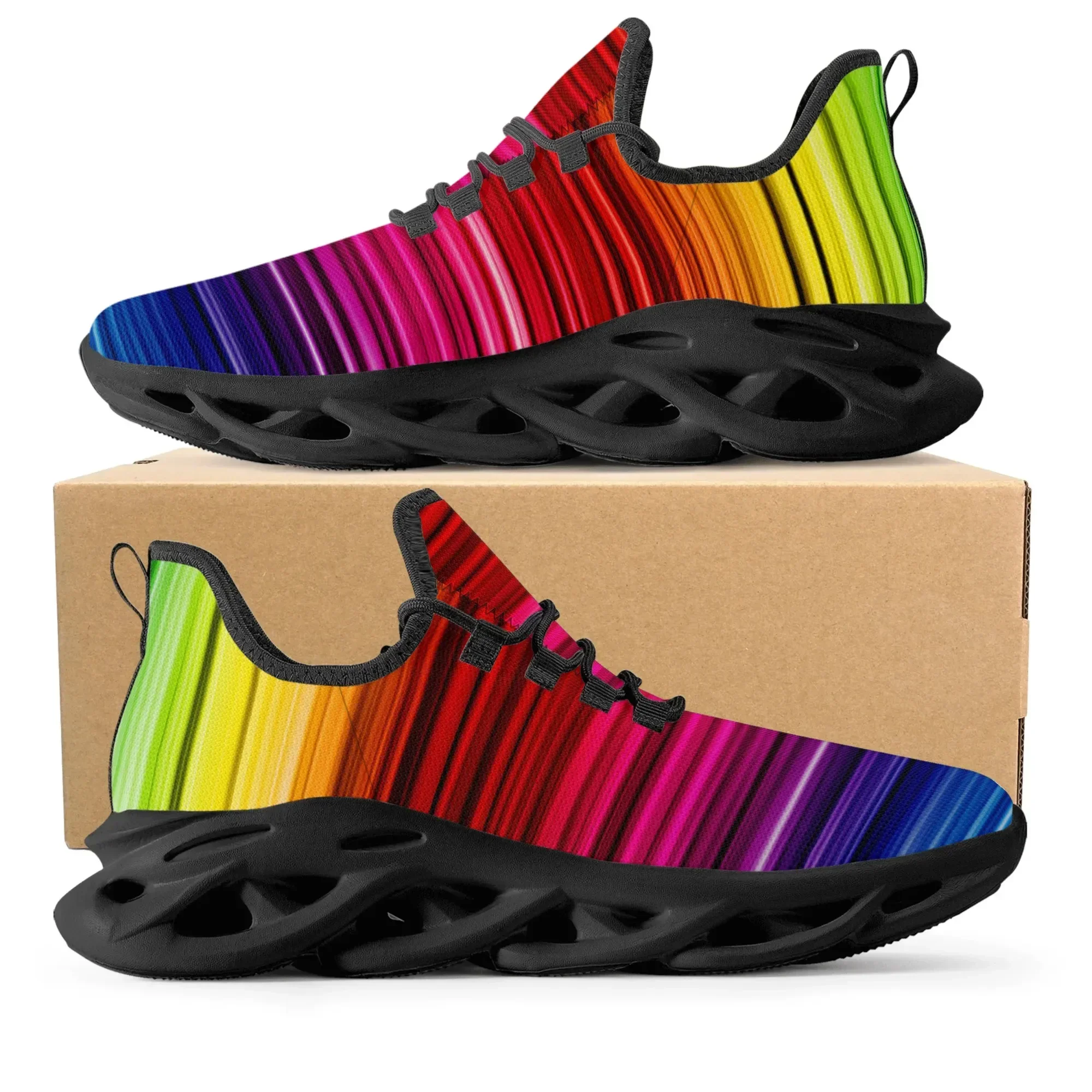 Colorful Rainbow Design Fashio – обзор и цена Women'S Fashion Running Shoes