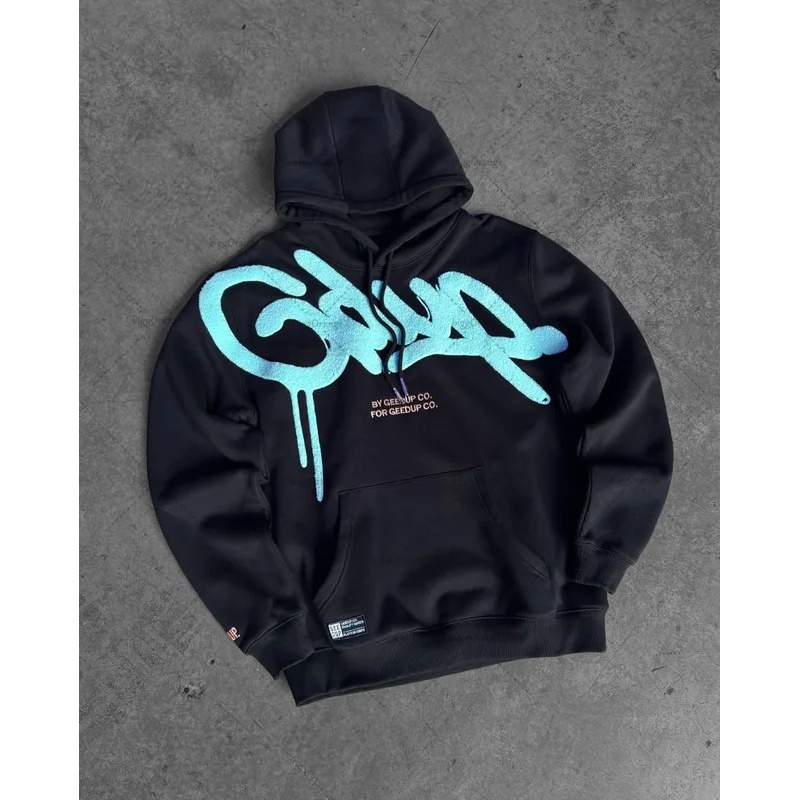 Colorful Retro Punk Letter Emb – обзор и цена Hoodie Women Oversized