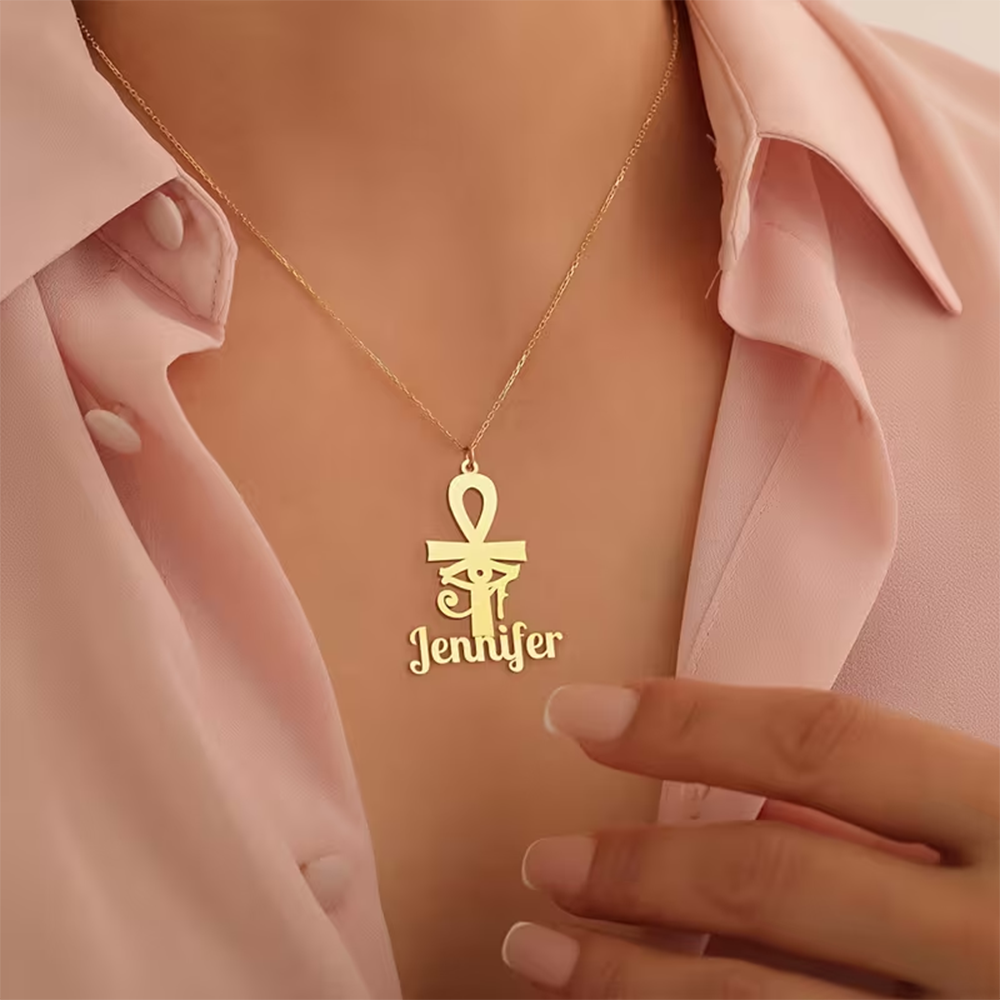 Custom Name Necklace Egyptian  – обзор и цена Women Fashion Names
