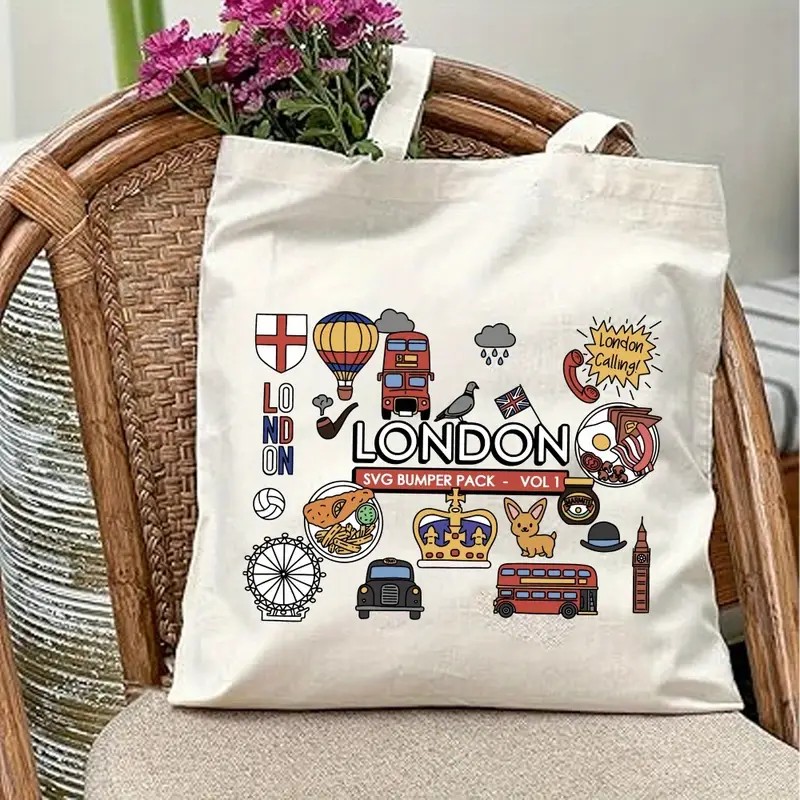 London UK Graphic Canvas Tote  – обзор и цена Women Fashion Uk