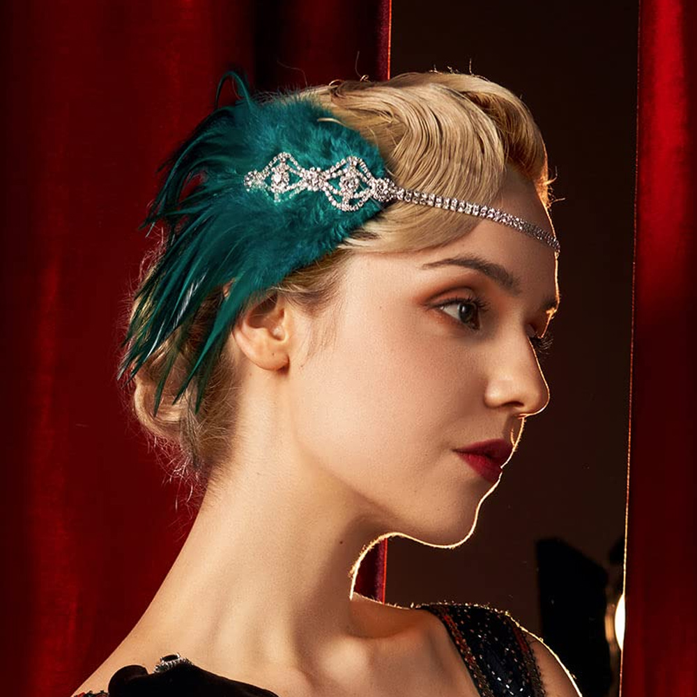 Stonefans Green Flapper Headba – обзор и цена Women'S Fashion In The 1920S