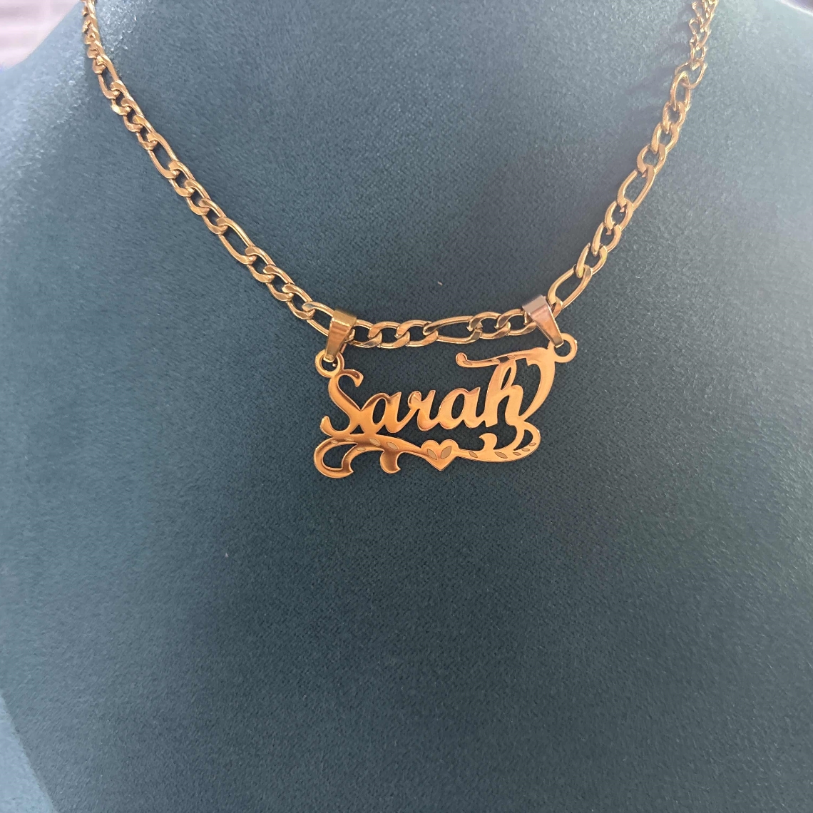 Custom Figaro Chain Heart Name – обзор и цена Women Fashion Names