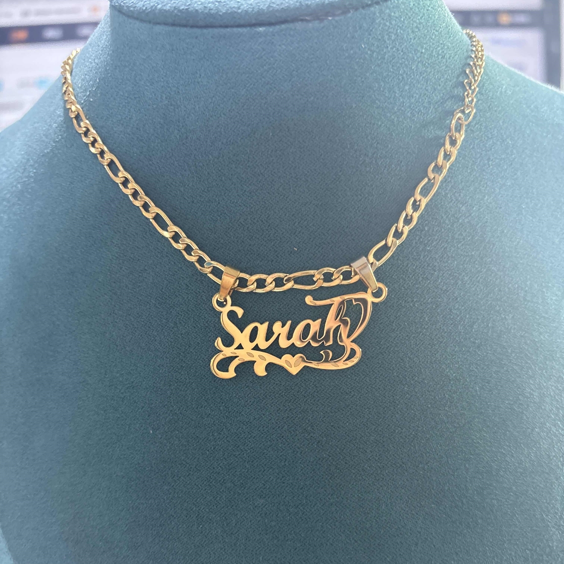 Custom Figaro Chain Heart Name – обзор и цена Women Fashion Names