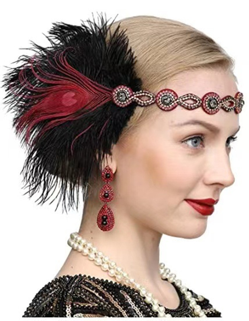 Peacock Feather Elastic Hair B – обзор и цена Women'S Fashion In The 1920S
