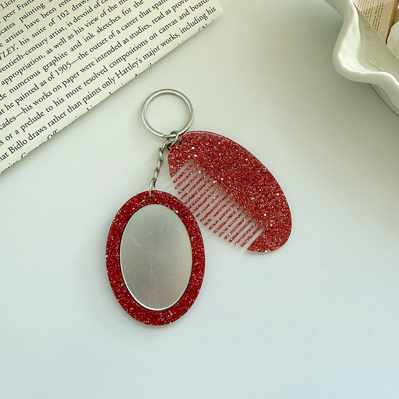 Oval Comb Mirror Keychain Pend – обзор и цена Women'S Ysl Fashion