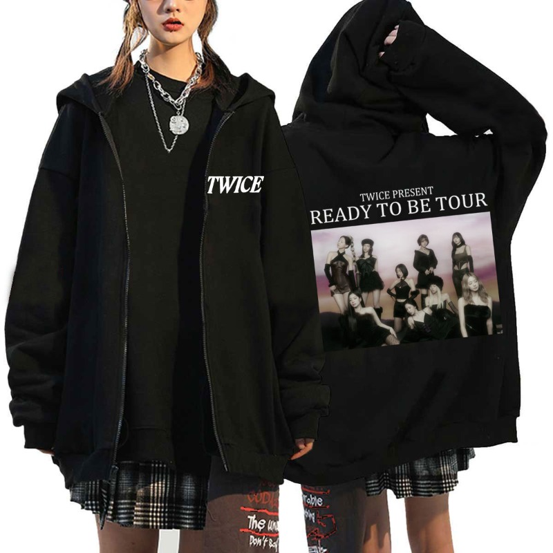 Pop TWICE Kawaii Harajuku Grap – обзор и цена Hoodie Women Oversized